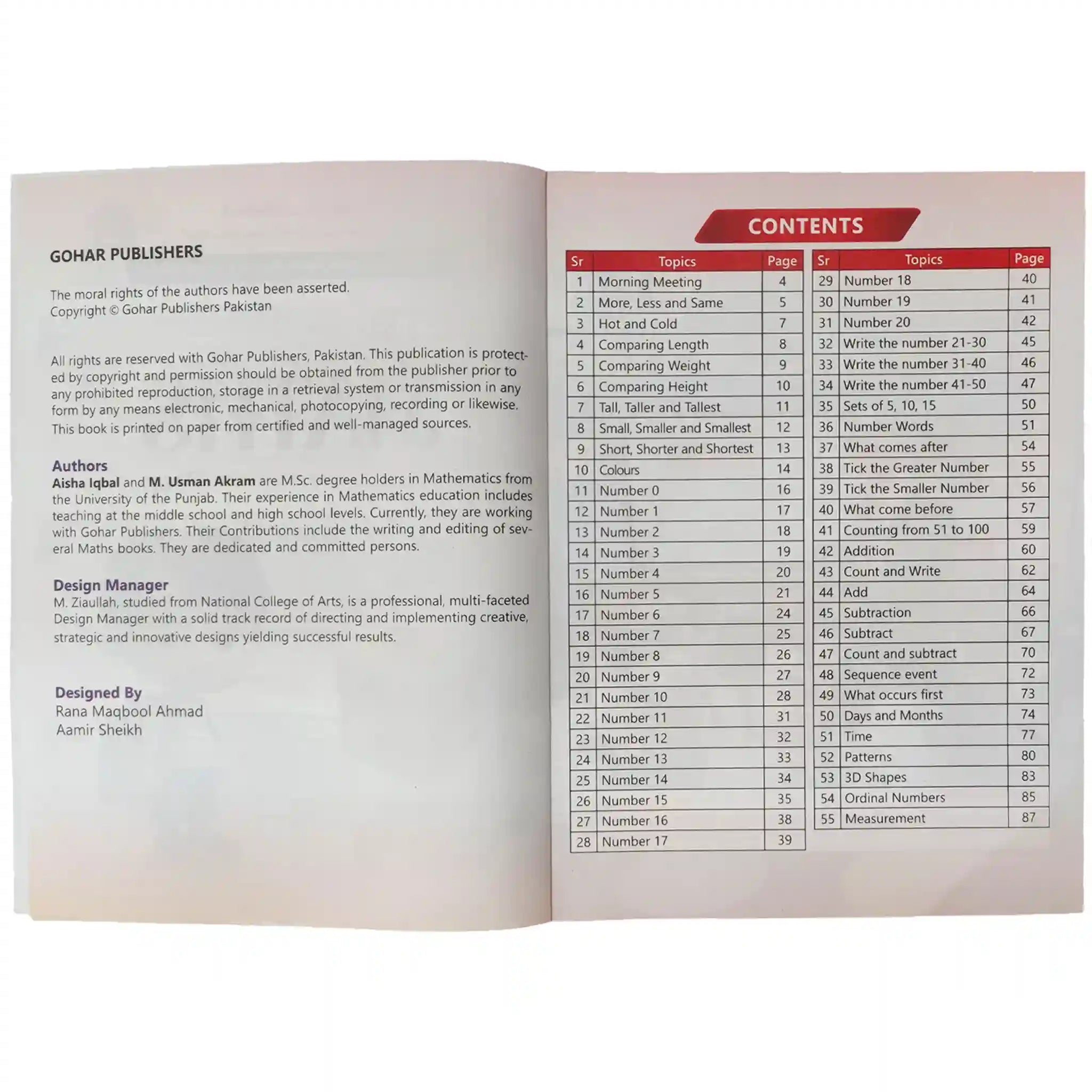 Gohar Skill Up Math Prep - Saleemi Book Depot 