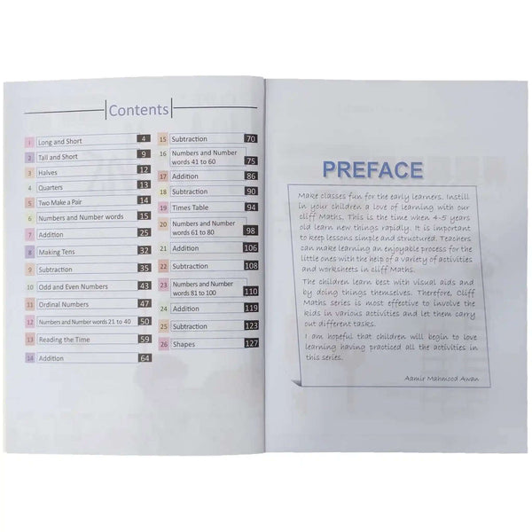 Gohar Math KG 2 Prep Cliff