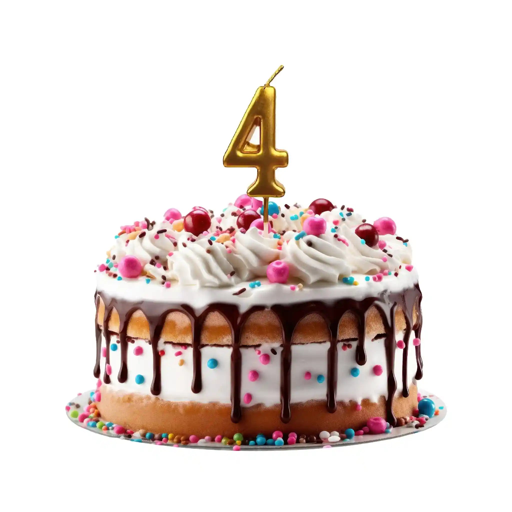 Golden Birthday Cake Age Topper Candle - Saleemi Book Depot in pakistan