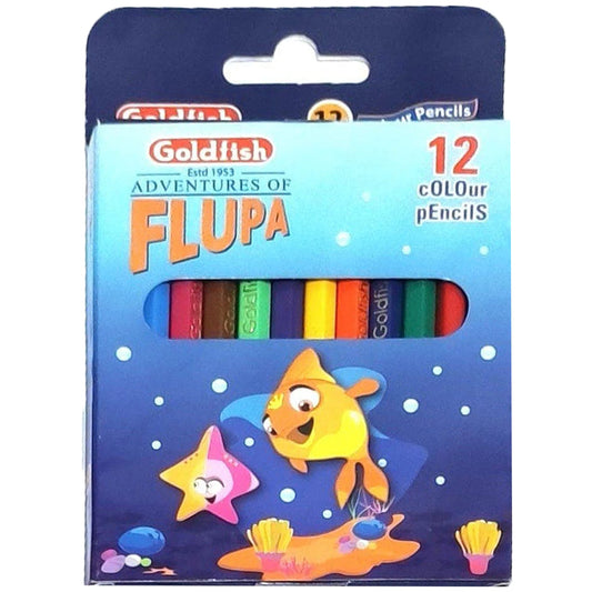 Goldfish Flupa 12 Colour Pencil H12 - Saleemi Book Depot in pakistan