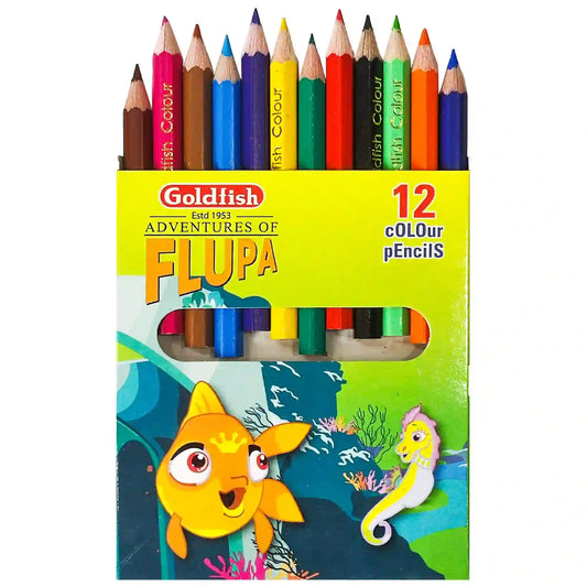 Goldfish Flupa 12 Colour Pencil H12 - Saleemi Book Depot in pakistan