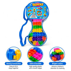 Guitar-Shaped Educational Building Block Set