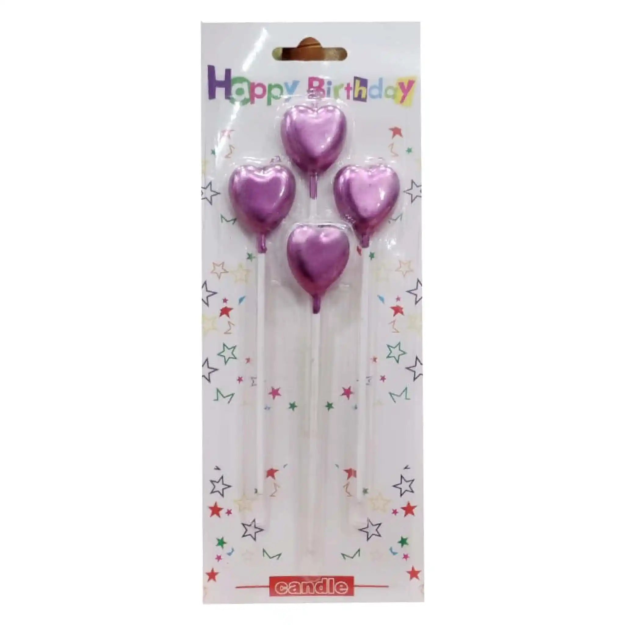 Happy Birthday Heart And Star Candles - Saleemi Book Depot in pakistan