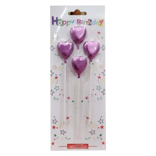 Happy Birthday Heart And Star Candles - Saleemi Book Depot in pakistan