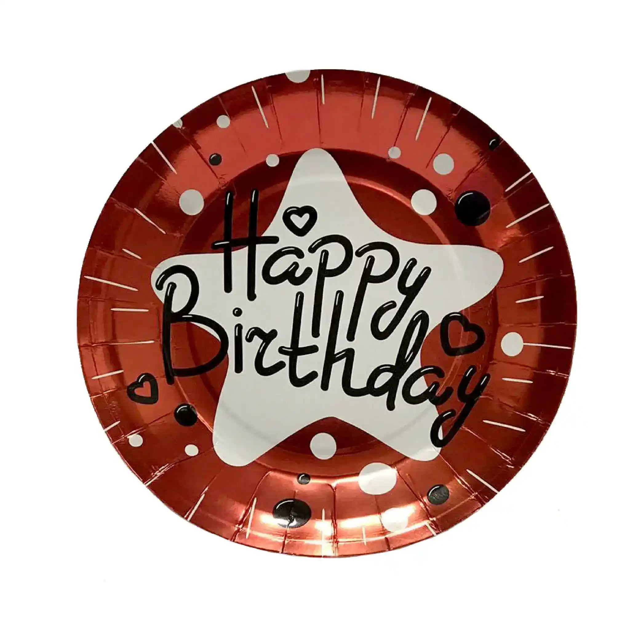 Happy birthday printed disposable plates 10pcs Pack - Saleemi Book Depot in pakistan
