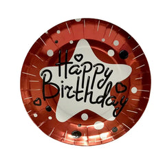 Happy birthday printed disposable plates 10pcs Pack - Saleemi Book Depot in pakistan