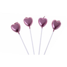 Happy Birthday Heart And Star Candles
