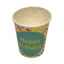 Happy Birthday Printed Disposable Paper Cups 10pcs Pack