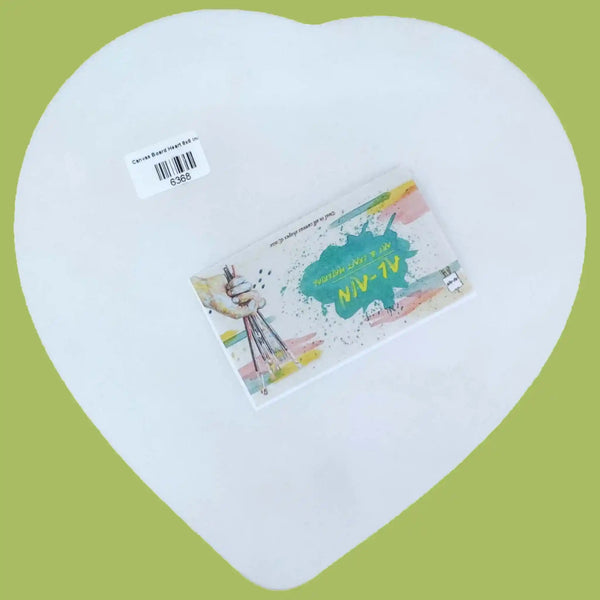 Heart shaped canvas Board
