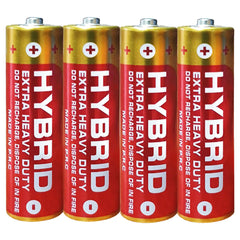 Hybrid Extra Heavy Duty Batteries R6 AA 1.5v 4Pc Pack - Saleemi Book Depot in pakistan