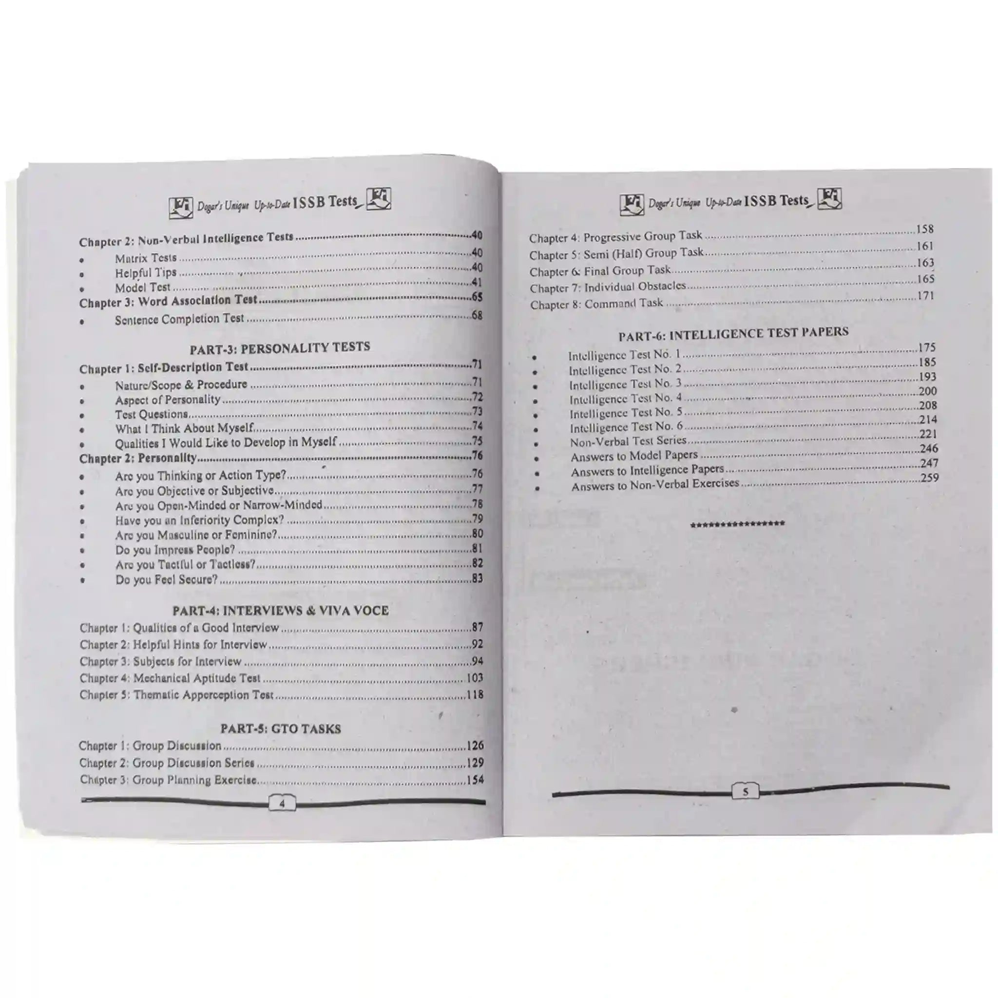 ISSB Tests Book by Dogar Brothers - Saleemi Book Depot in pakistan