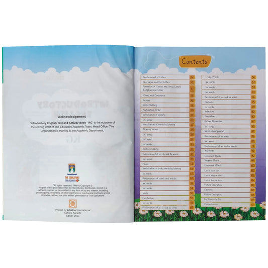 Introductory English Text and Activity Book KG - Saleemi Book Depot 