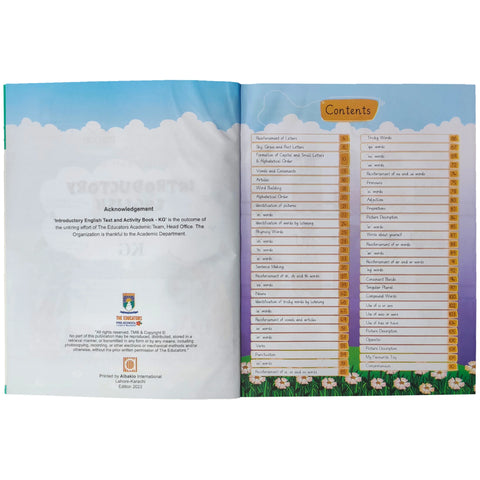 Introductory English Text and Activity Book KG - Saleemi Book Depot 