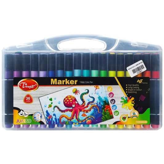 Jumbo Water Colour Marker Pen 36pcs TD8299-36 - Saleemi Book Depot 