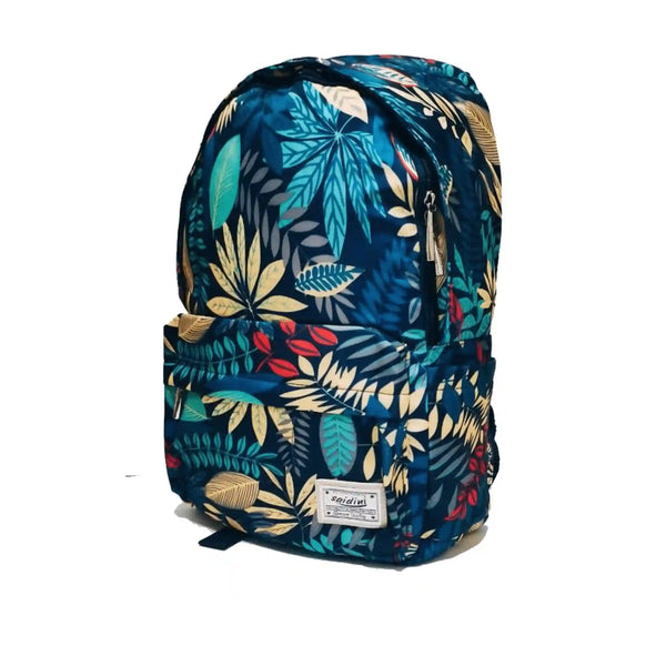 Jungle Leaf Abstract Backpack - Saleemi Book Depot in pakistan