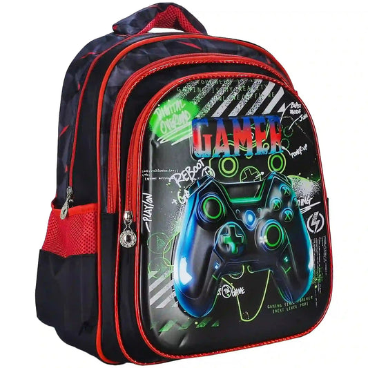 Junior Gamer Print Backpack - Saleemi Book Depot 