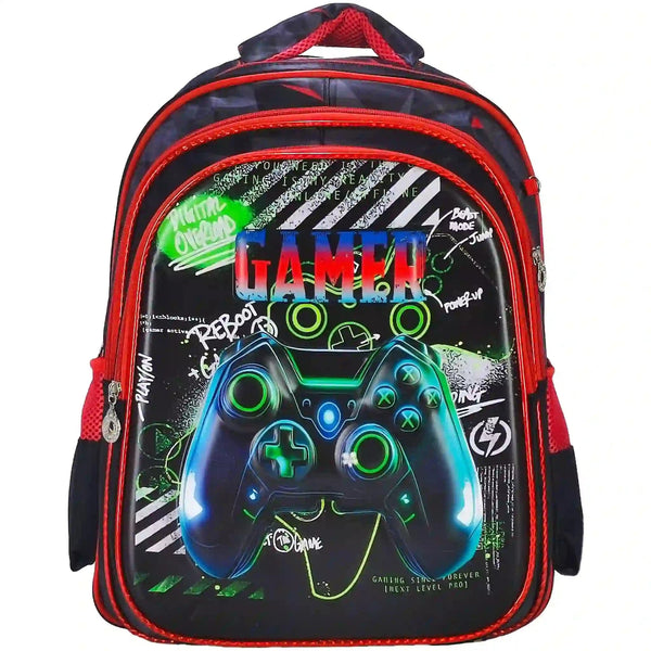 Junior Gamer Print Backpack - Saleemi Book Depot 