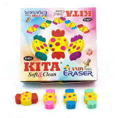 KITA Candy Pencil Erasers 60Pcs Box Art NoK-621