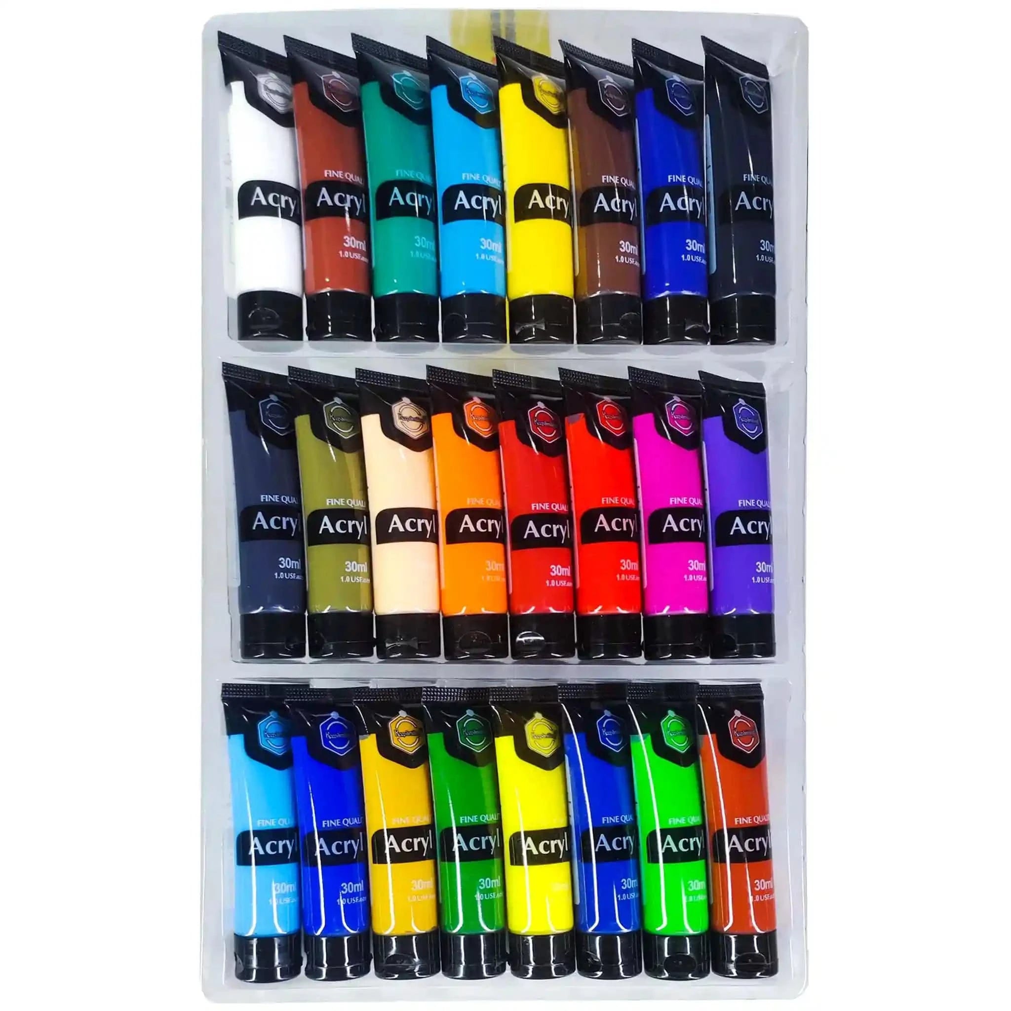 Keep Smiling Acrylic Paint Set 24Pcs x30ml - Saleemi Book Depot in pakistan