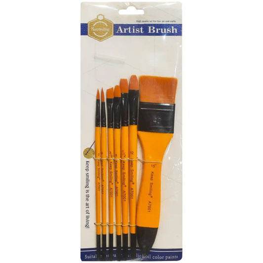 Keep Smiling Artist Brush Set 7Pcs A7001 - Saleemi Book Depot 