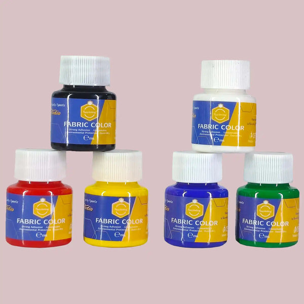 Keep Smiling Fabric Color Paint 7256F 8pcs