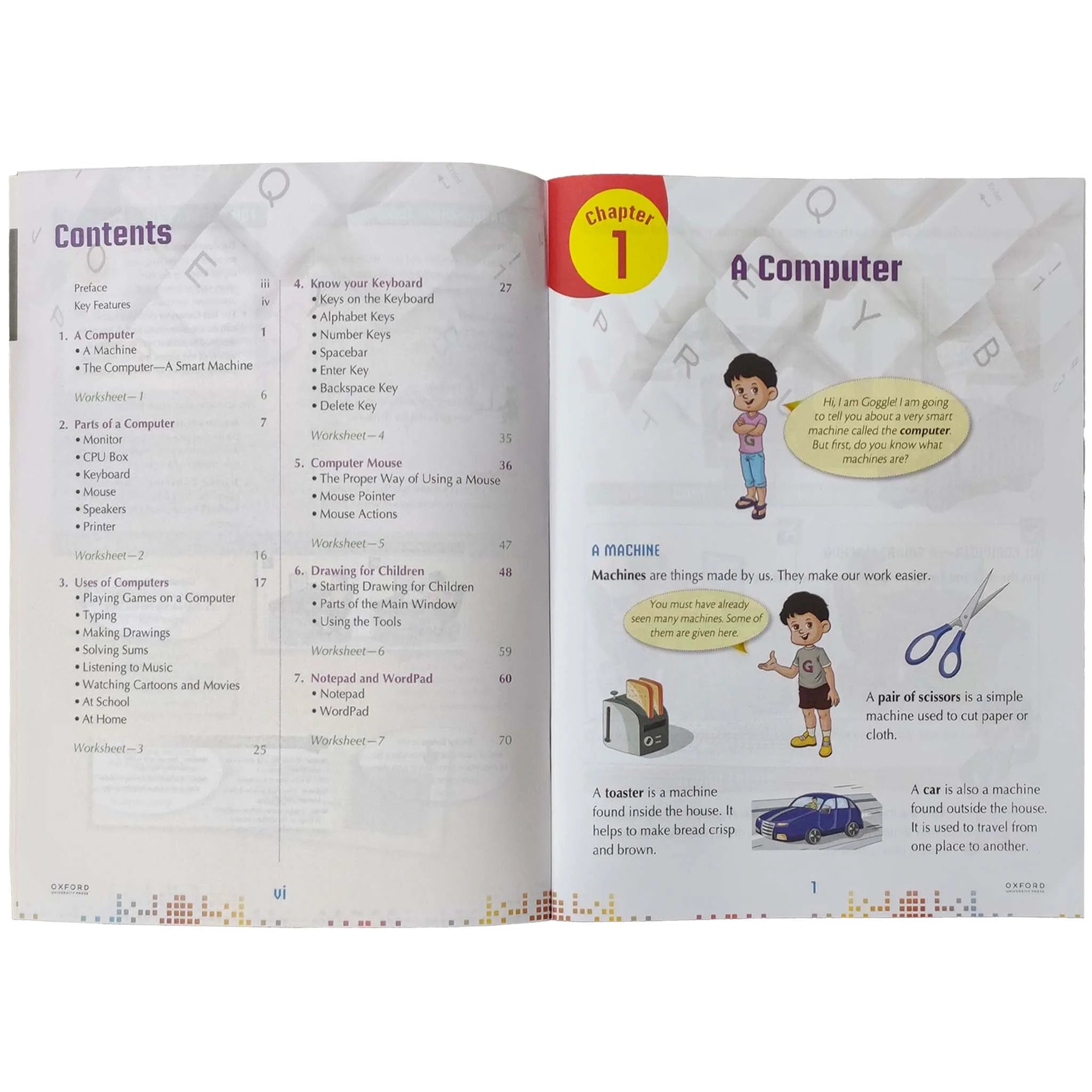 Keyboard Computer Book 1 Oxford - Saleemi Book Depot in pakistan