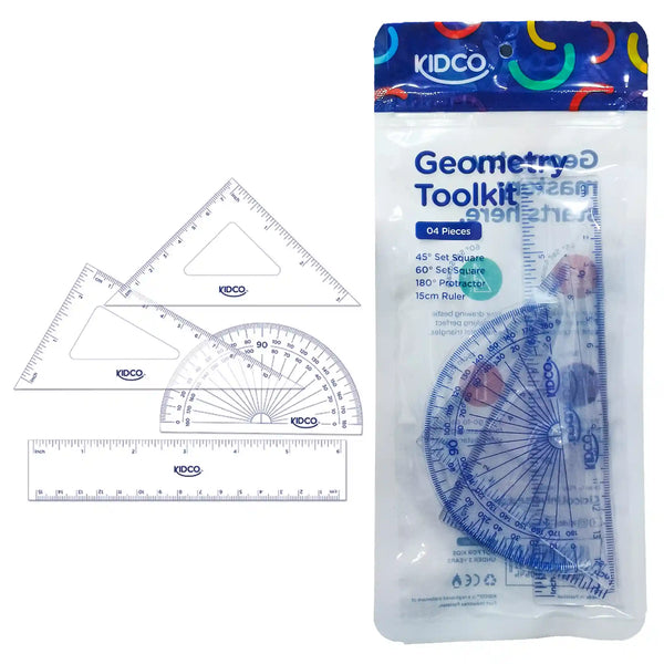 Kidco Geometry Toolkit Set 4pcs Patta