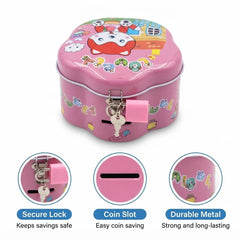 Kids Metal Panda Coin Box Piggy Bank