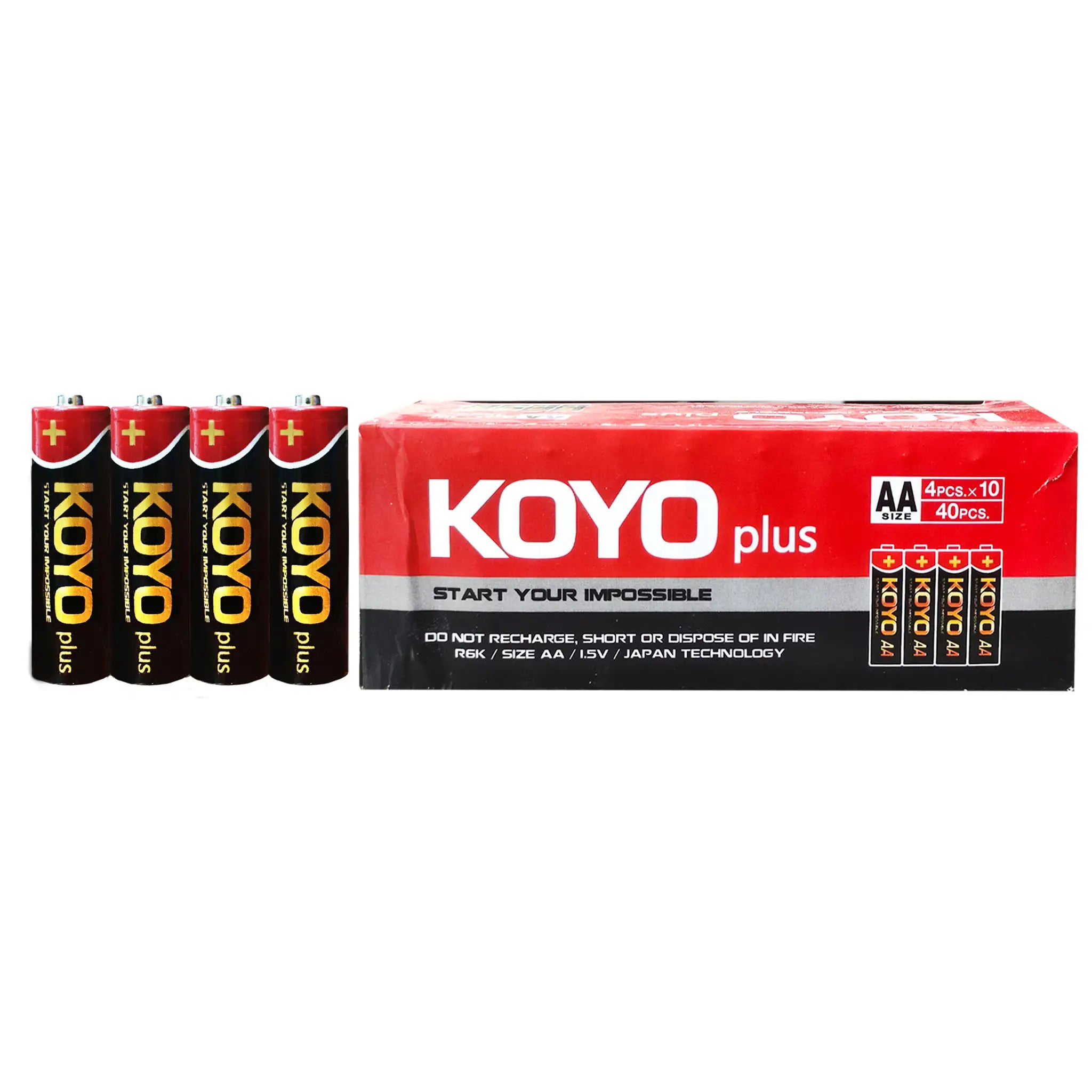 Koyo Plus AA & AAA Cell 4pcs Pack - Saleemi Book Depot in pakistan