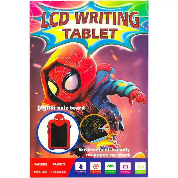 LCD Writing Tablet Spider Man XZ8066 - Saleemi Book Depot 