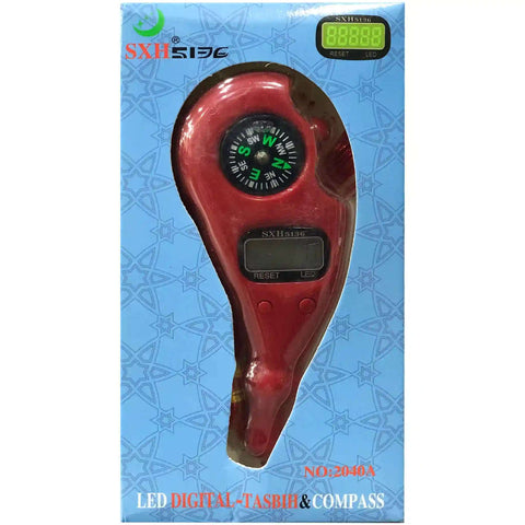 LED Digital Tasbih And Compas 2040A - Saleemi Book Depot 