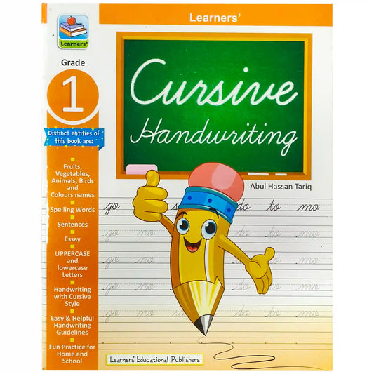 Learner Cursive Handwriting Book For Class 1 - Saleemi Book Depot in pakistan