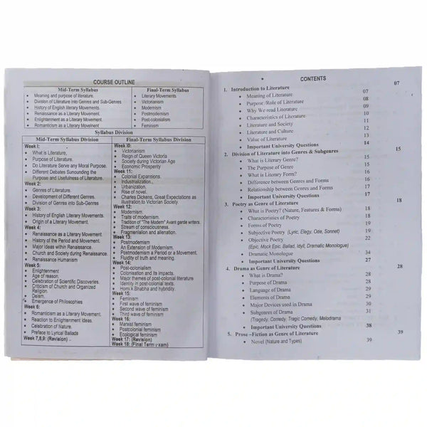 Literary Forms & Movements Saleem Sajid - Saleemi Book Depot 