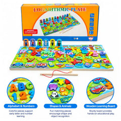 Logarithmic Plate Wooden Learning Board