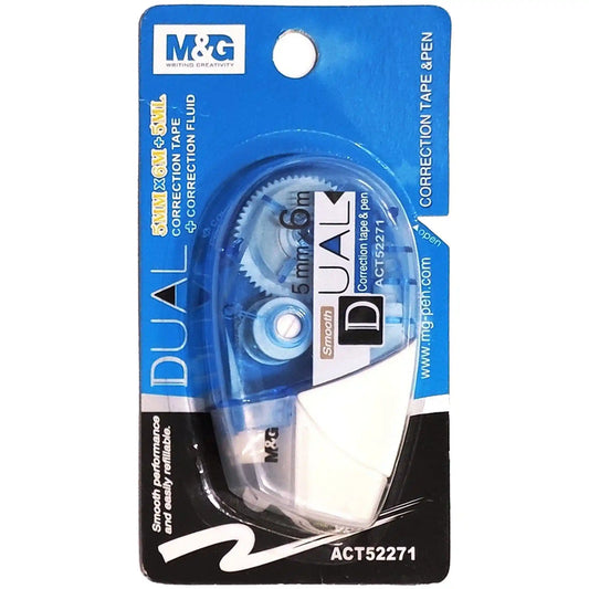M&G Dual Correction Tape an Pen 5mmx6m - Saleemi Book Depot in pakistan