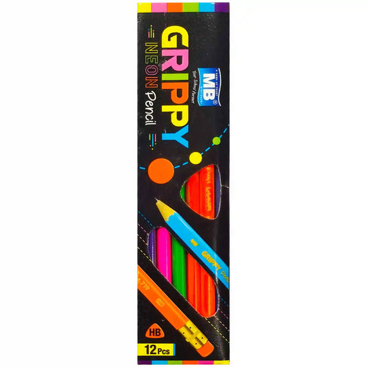 MB Grippy Neon Lead Pencil M719 - Saleemi Book Depot 