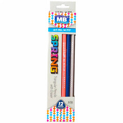 MB Spring Triangular Pencil With Eraser M717 - Saleemi Book Depot 