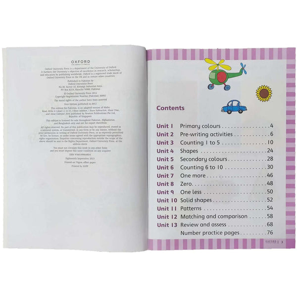 Math For Early Learner Year 1 Oxford - Saleemi Book Depot 