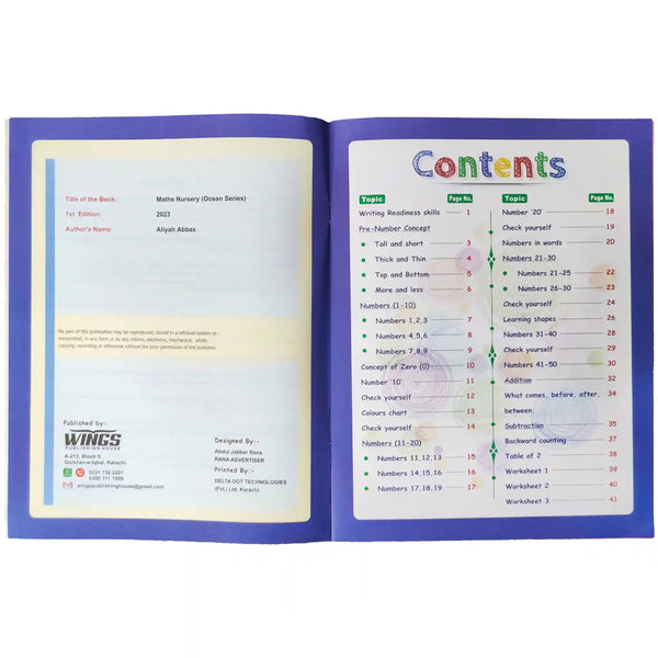 Maths Nursery Ocean Series Wings Publisher