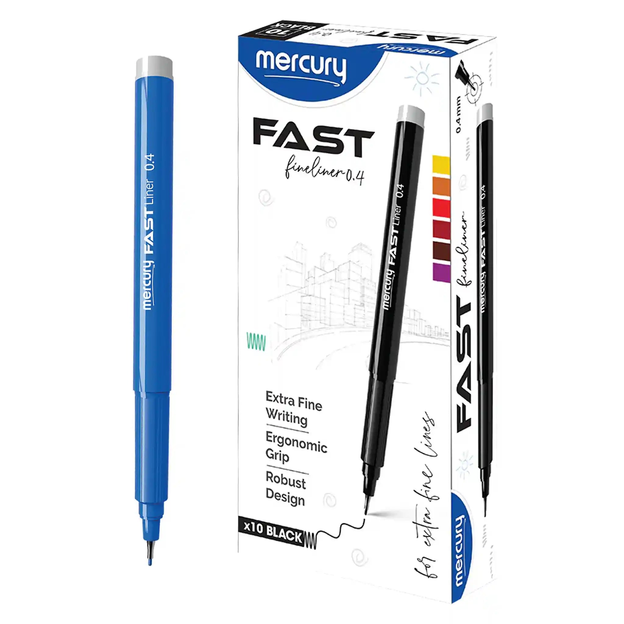 Mercury Fast liner Pointer Black - Saleemi Book Depot in pakistan