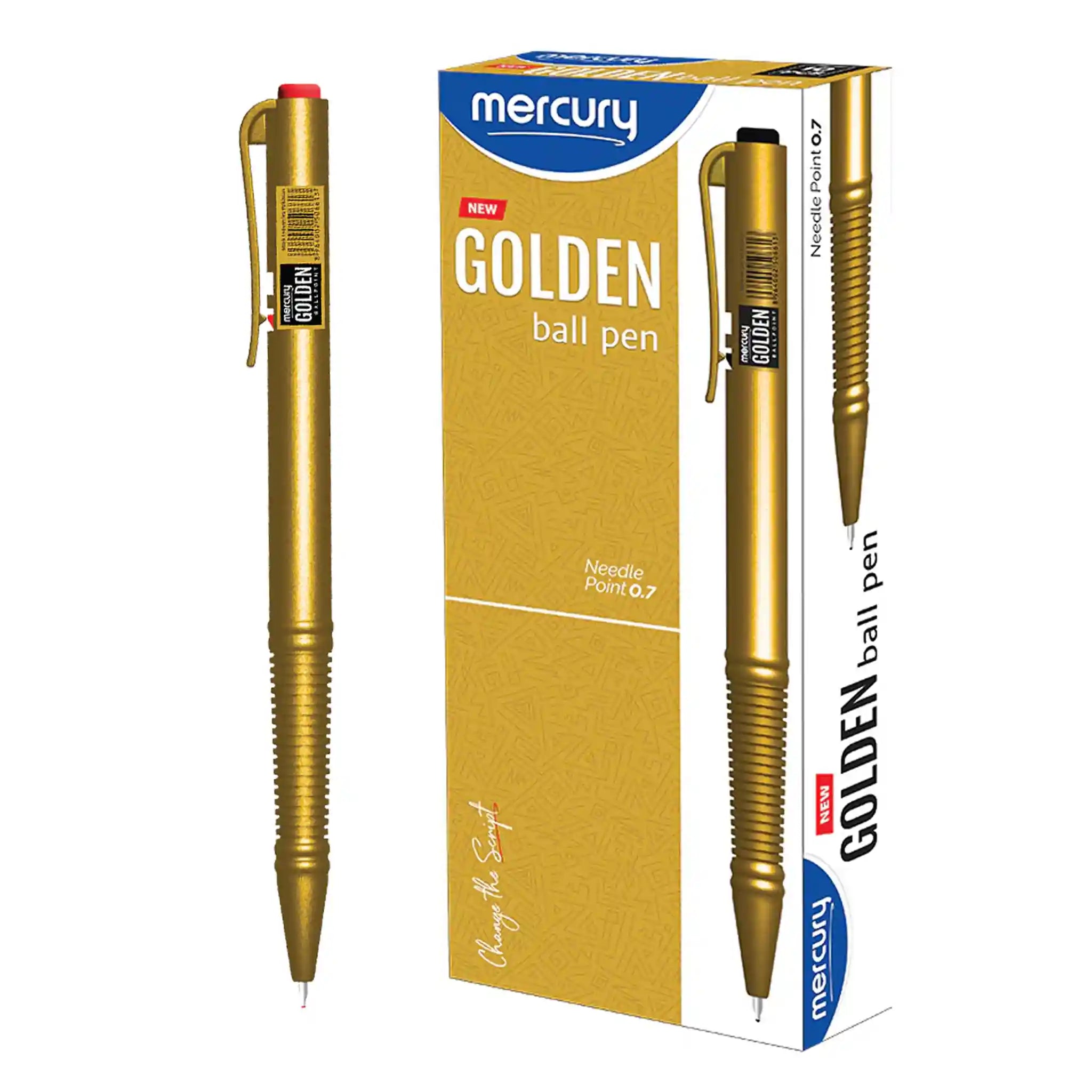 Mercury Golden Ballpoint Pen - Saleemi Book Depot in pakistan