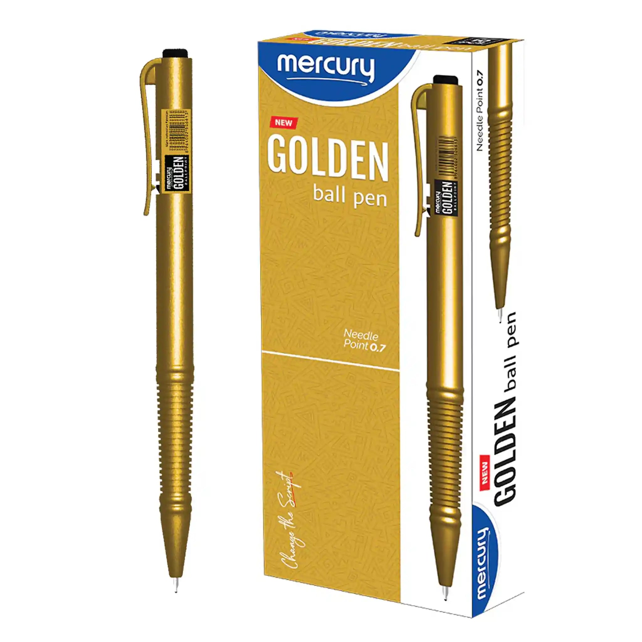 Mercury Golden Ballpoint Pen - Saleemi Book Depot in pakistan