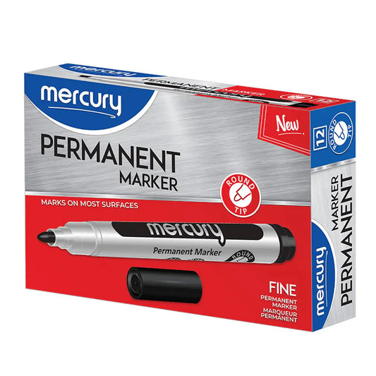 Mercury Permanent Marker Round Tip - Saleemi Book Depot in pakistan