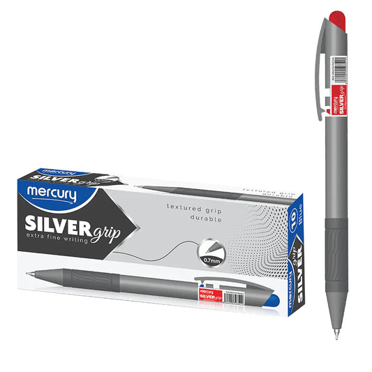 Mercury Silver Grip Ball Point - Saleemi Book Depot in pakistan