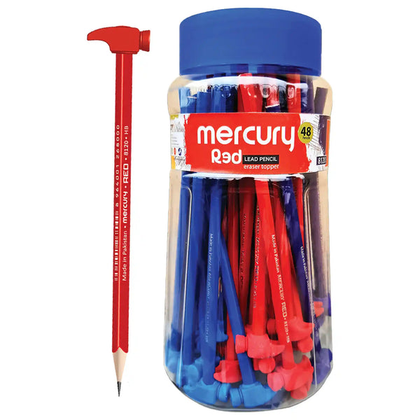 Mercury Pencil RED 8120 Eraser Topper Hammer