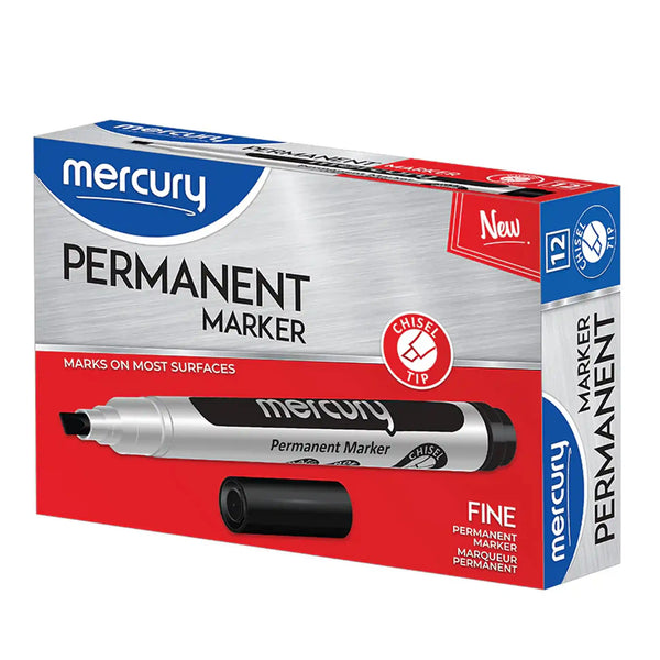 Mercury Permanent Marker Chisel Tip