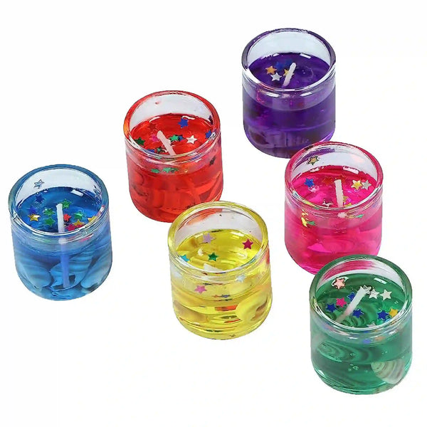 Mini Jelly Candle Jar Ocean Shells