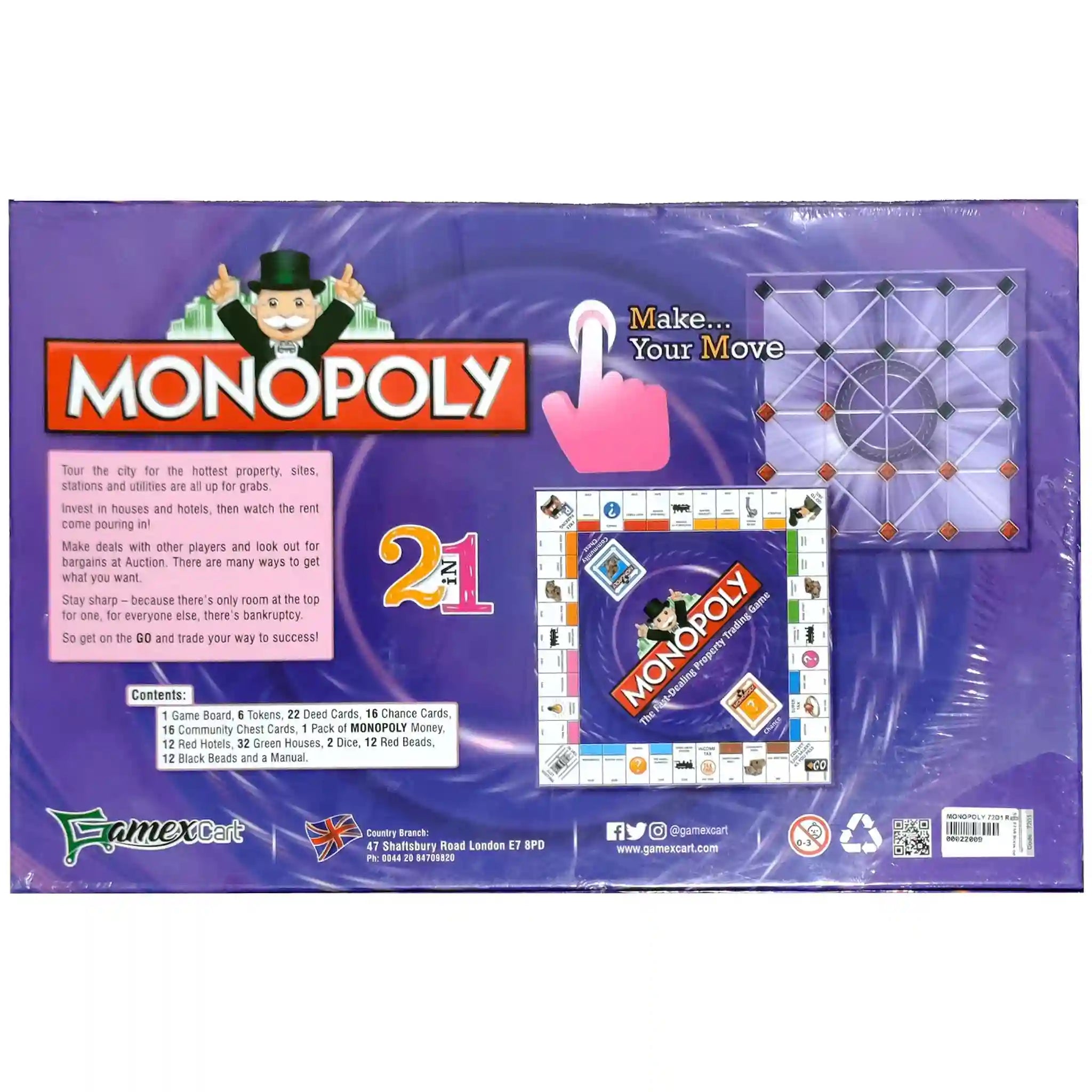 Monopoly Card game 2 in 1 For Kids - Saleemi Book Depot in pakistan