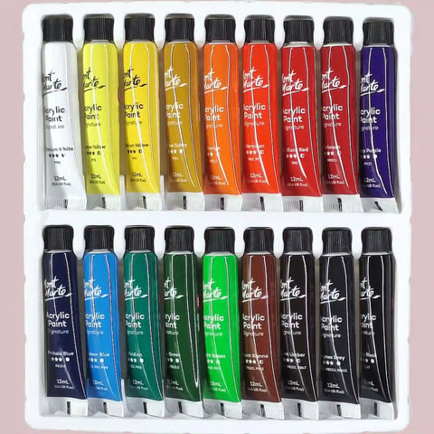 Mont Marte Acrylic Paints Signature Set of 18 12ml - Saleemi Book Depot in pakistan
