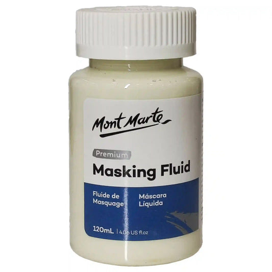 Mont Marte Premium Masking Fluid For Watercolor Painting 120ml - Saleemi Book Depot 